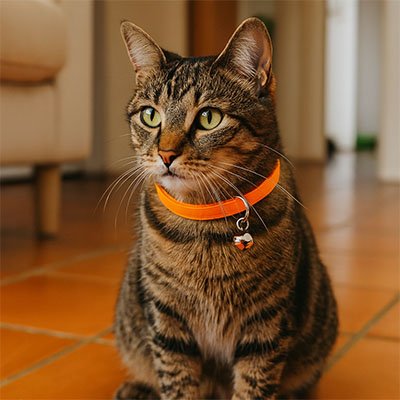 Collier anti etanglement pour chat