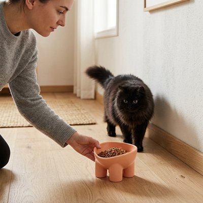 Gamelle Chat stable avec support à 4 pieds