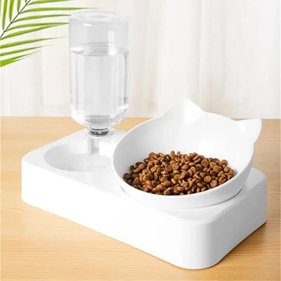 Bol amovible sans BPA pour gamelle chat facile à laver