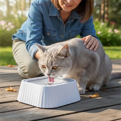 Gamelle Chat design moderne anti-éclaboussures