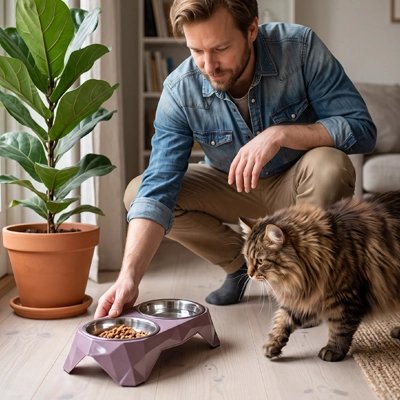 Gamelle pour Chat avec design diamant