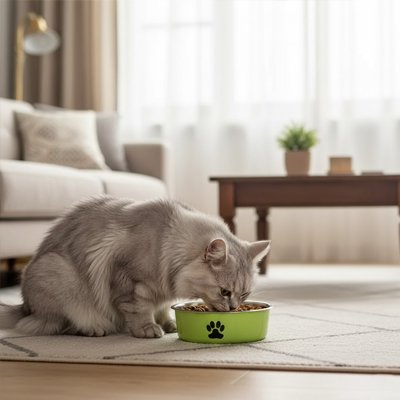 Gamelle pour Chat avec motif empreinte de patte