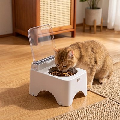 gamelle automatique chat inox ergonomique