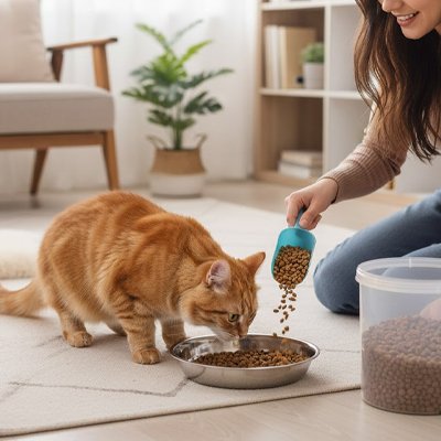 gamelle chat inox large bords bas chat roux.
