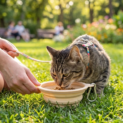 Gamelle chat pliable en silicone