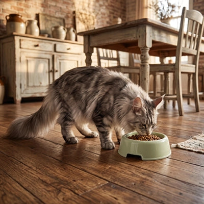 Gamelles Chat avec rebord antidérapant et base stable 