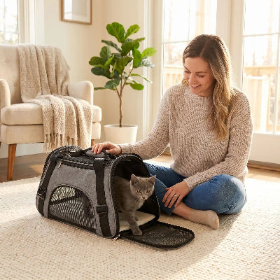 sac de transport pour chaton gris chaton gris sort femme salon