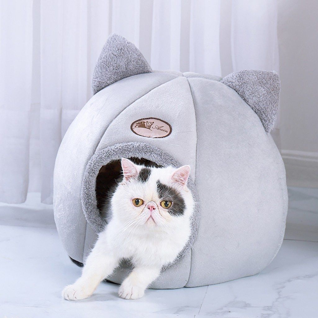 ComfyHouse™ - Niche pour chat ultra confortable - Joyeux Felin