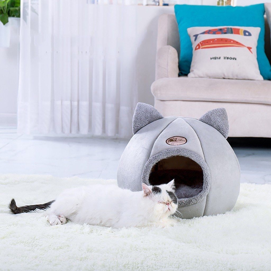 ComfyHouse™ - Niche pour chat ultra confortable - Joyeux Felin